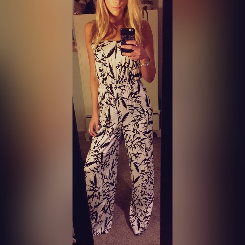 Alice + Olivia Botanical Wide leg Jumpsuit NWT Sz2